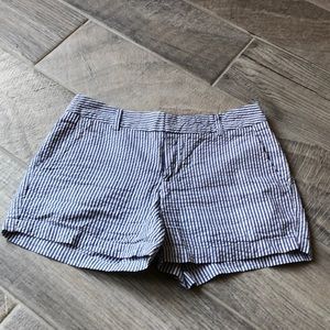 Stripped cotton shorts